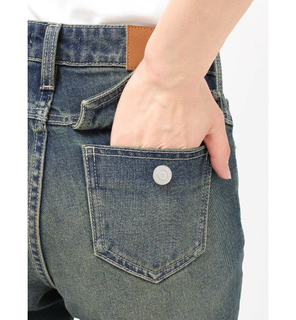 EVRIS「ヴィンテージライクダメージフレアデニムパンツ」|デニム|