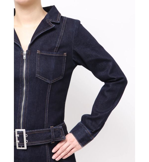 EVRIS「ストレッチデニムシャツミニワンピース」|ワンピース|