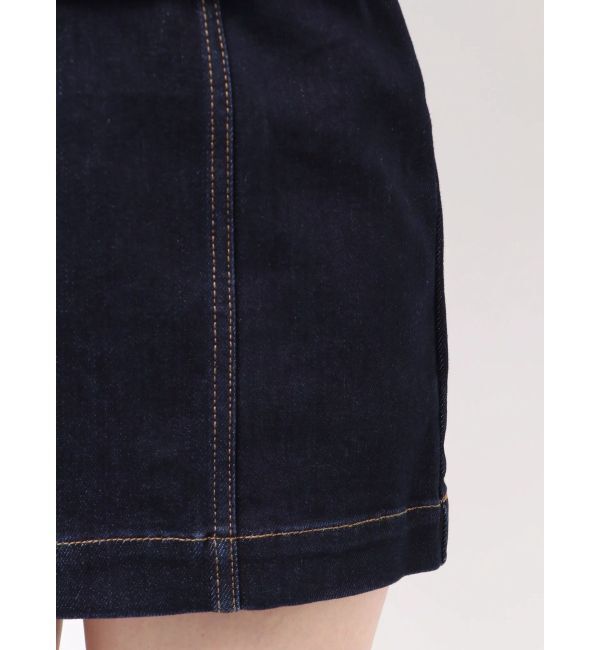 EVRIS「ストレッチデニムシャツミニワンピース」|ワンピース|