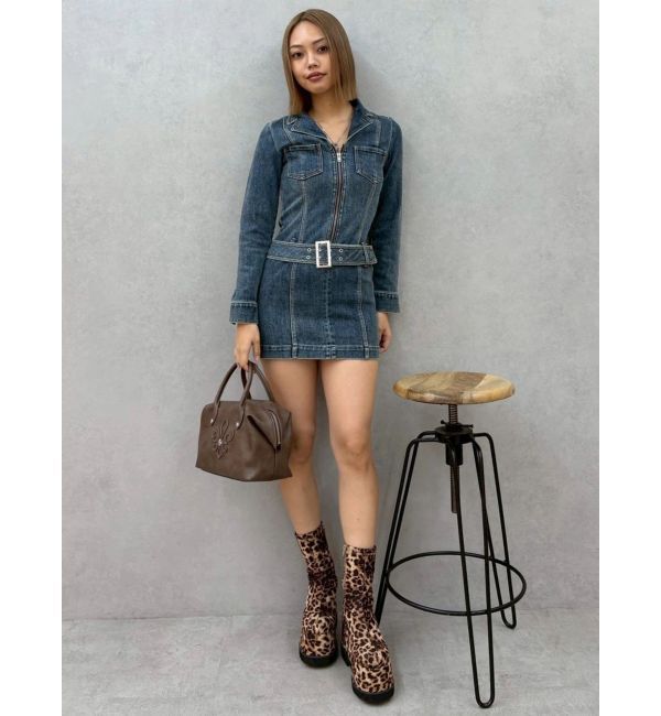 EVRIS「フェイクレザープラットフォームブーツ」|ショートブーツ|