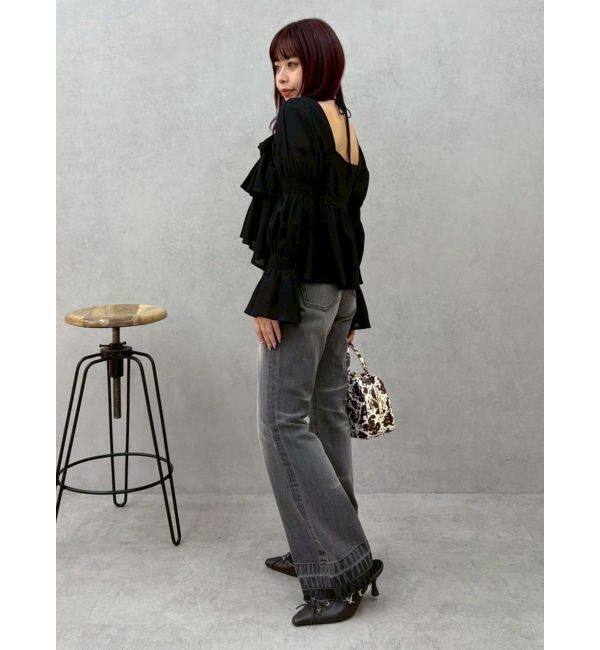 EVRIS「フリルボリュームチュニック」|シャツ・ブラウス|