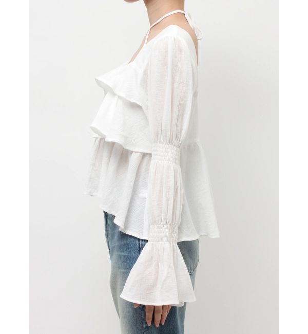 EVRIS「フリルボリュームチュニック」|シャツ・ブラウス|