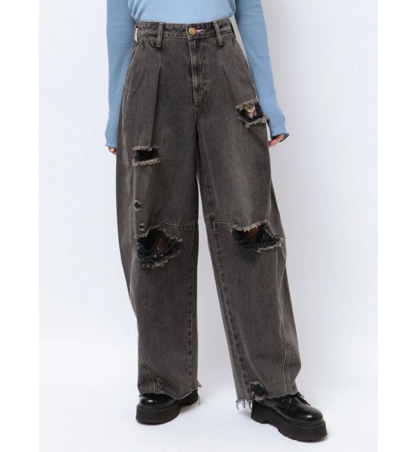 jouetie「【Something &times;PosTokyo】PANEL BALLON WIDE DENIM」|デニム|