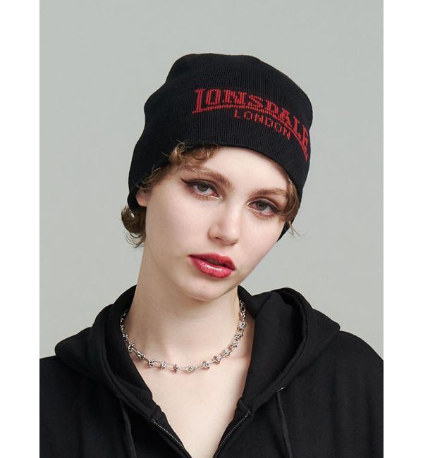 jouetie「【LONSDALE&times;jouetie】JQDビーニー」|ニット帽|ブラック