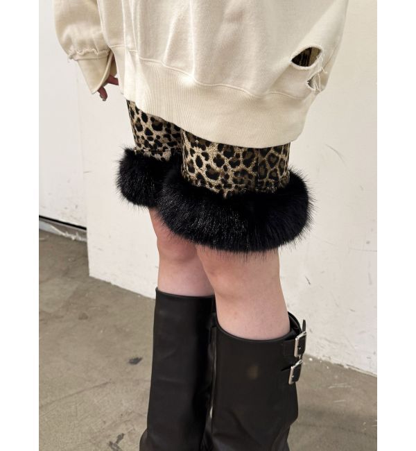 jouetie「ファードッキングバイカーレギンス」|その他|ブラウン