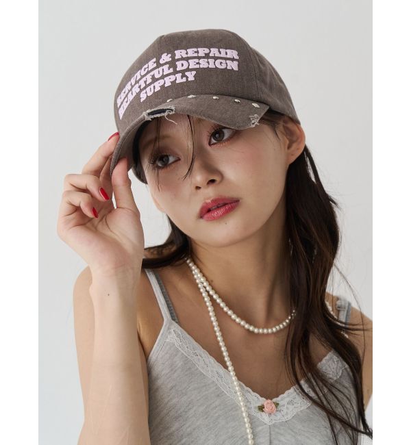 jouetie「スタッズロゴキャップ」|キャップ・キャスケット|