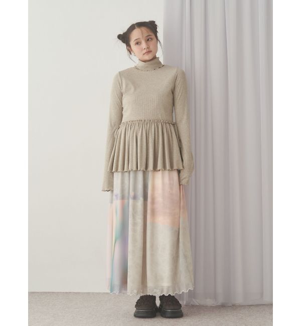 merry jenny「ギャザーペプラムカットtops」|Tシャツ・カットソー|