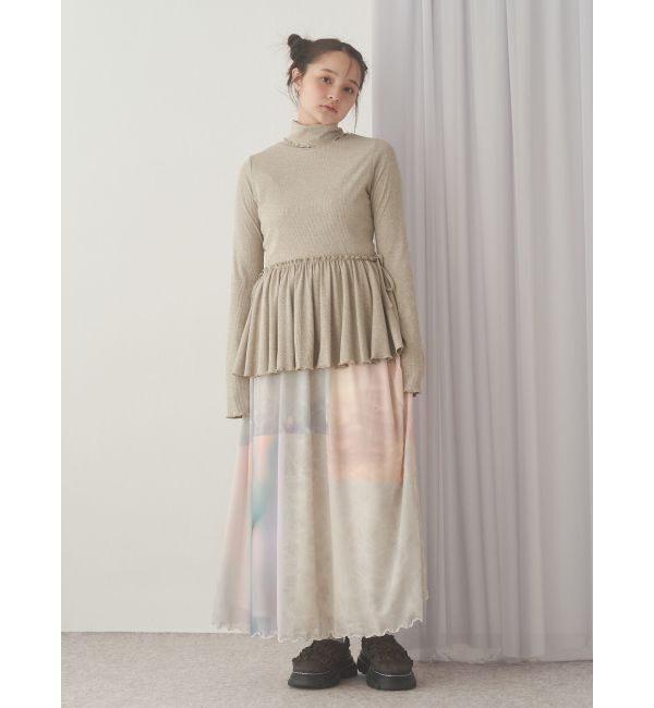 merry jenny「ギャザーペプラムカットtops」|Tシャツ・カットソー|