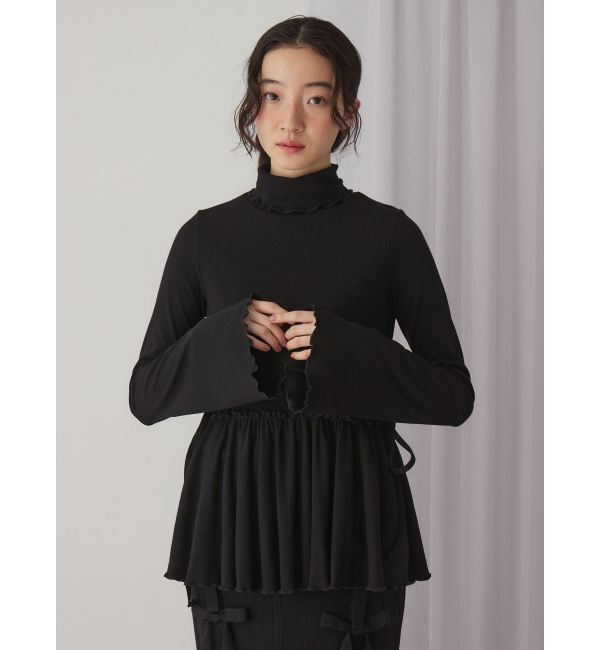 merry jenny「ギャザーペプラムカットtops」|Tシャツ・カットソー|