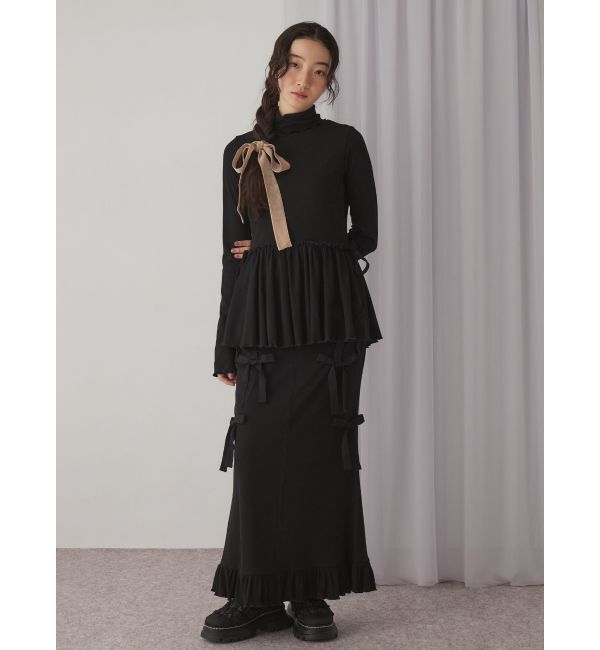 merry jenny「ギャザーペプラムカットtops」|Tシャツ・カットソー|