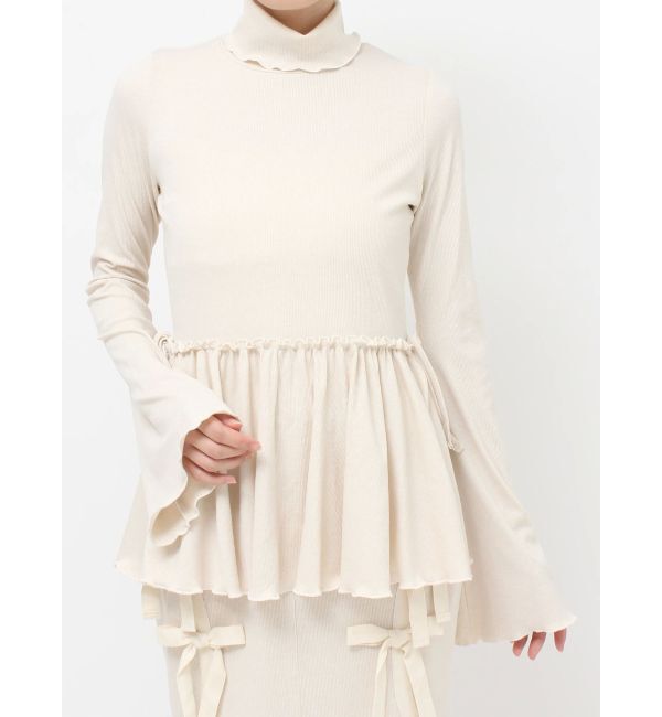 merry jenny「ギャザーペプラムカットtops」|Tシャツ・カットソー|