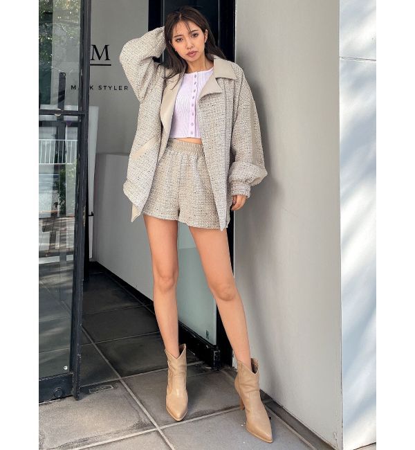 GYDA「サイドラインツイードショートパンツ」|その他|