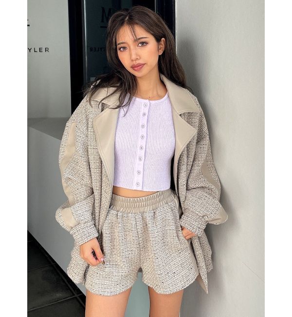 GYDA「サイドラインツイードショートパンツ」|その他|