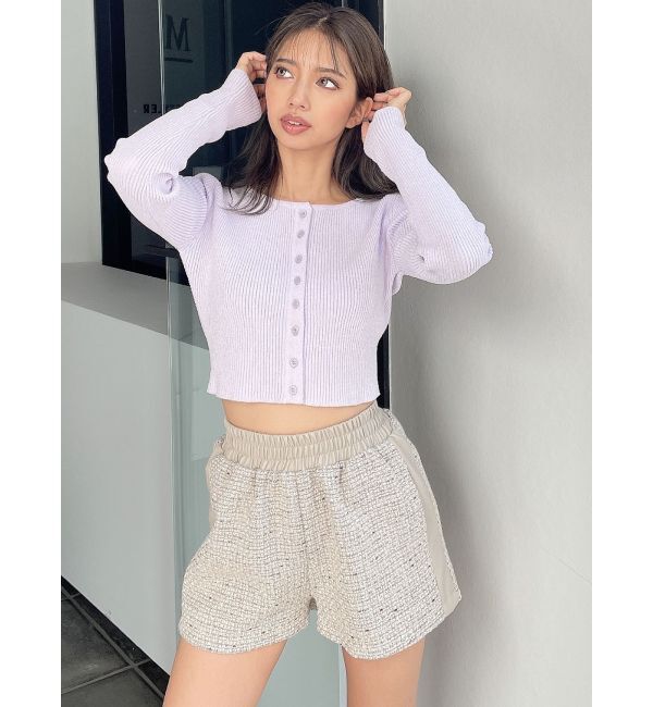 GYDA「サイドラインツイードショートパンツ」|その他|