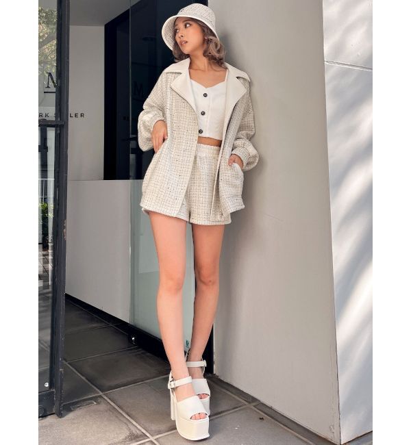 GYDA「サイドラインツイードショートパンツ」|その他|