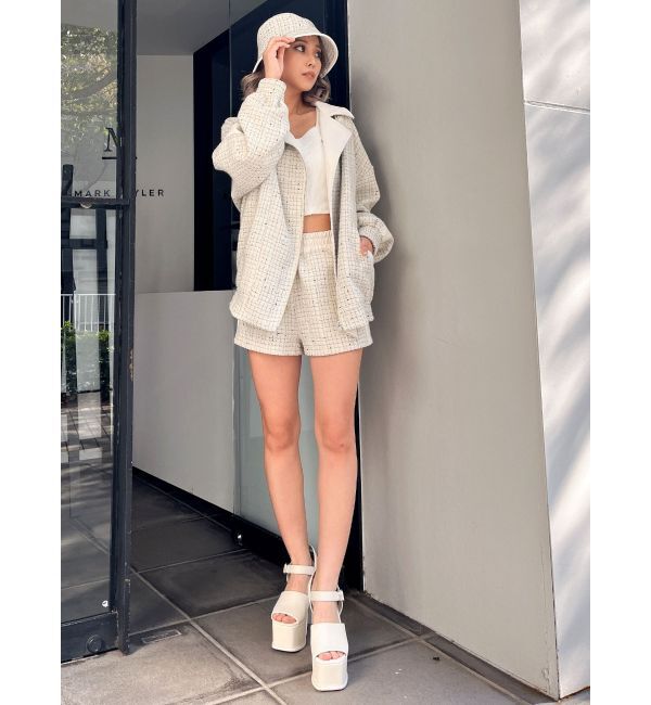 GYDA「サイドラインツイードショートパンツ」|その他|