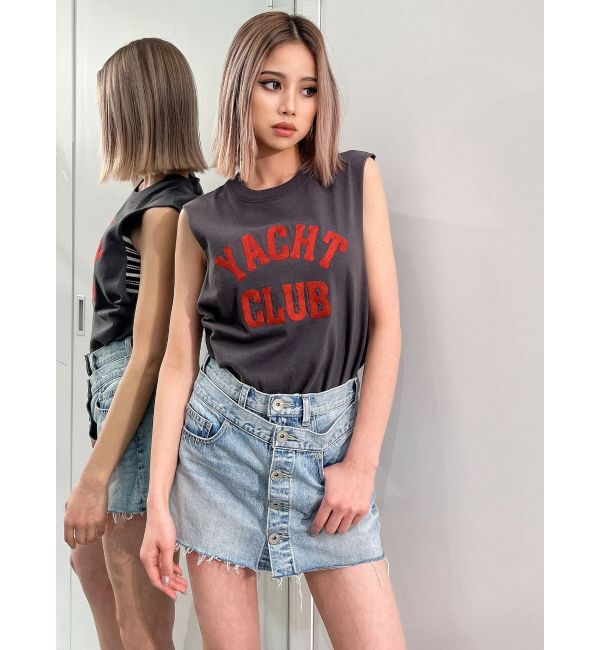 GYDA「レイヤードデザインスカートライクデニムショートパンツ」|その他|