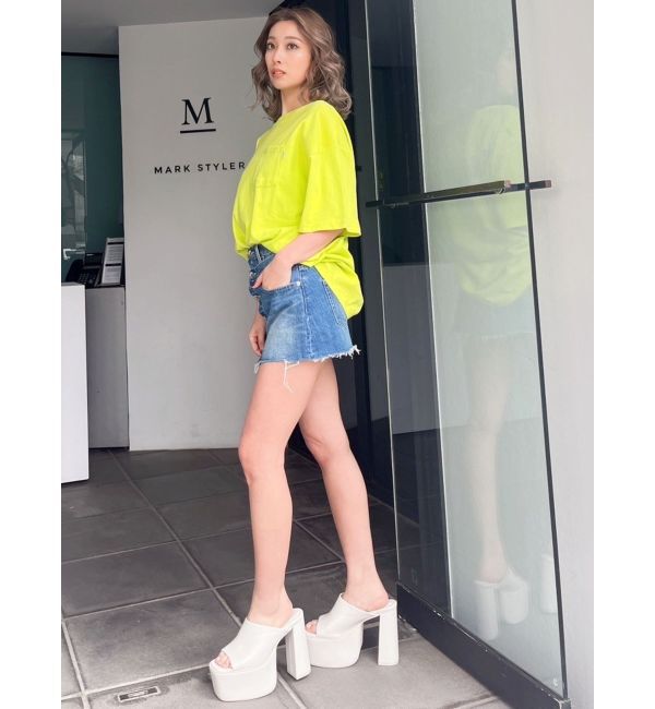 GYDA「レイヤードデザインスカートライクデニムショートパンツ」|その他|