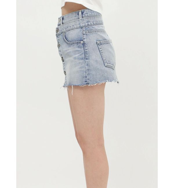 GYDA「レイヤードデザインスカートライクデニムショートパンツ」|その他|