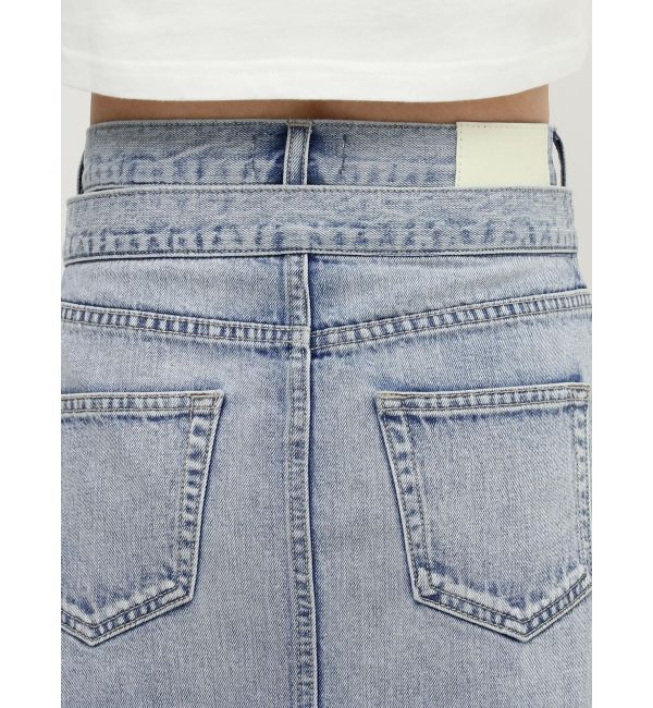 GYDA「レイヤードデザインスカートライクデニムショートパンツ」|その他|