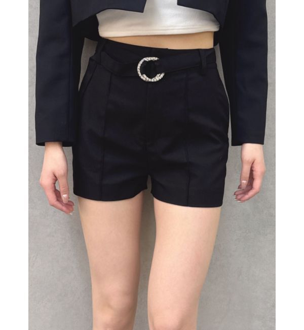 GYDA「ビジューベルトショートパンツ【SETUP着用可】」|その他|ブラック