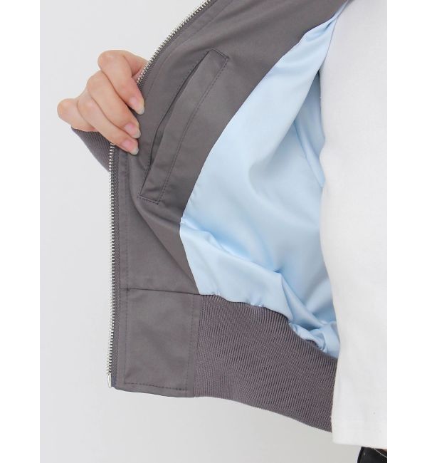 GYDA「GDハイネックショートブルゾン」|ブルゾン・スタジャン|