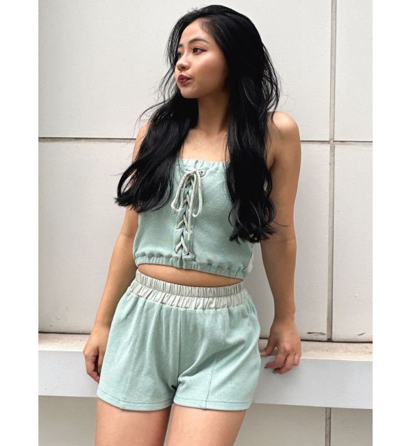 GYDA「2WAYレースアップベアトップス【SETUP着用可】」|チューブトップ|