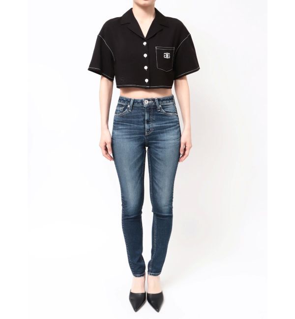 GYDA「Symmetry GYDA バイカラーステッチシャツ」|シャツ・ブラウス|