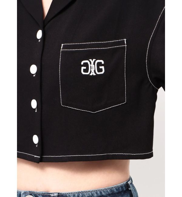 GYDA「Symmetry GYDA バイカラーステッチシャツ」|シャツ・ブラウス|