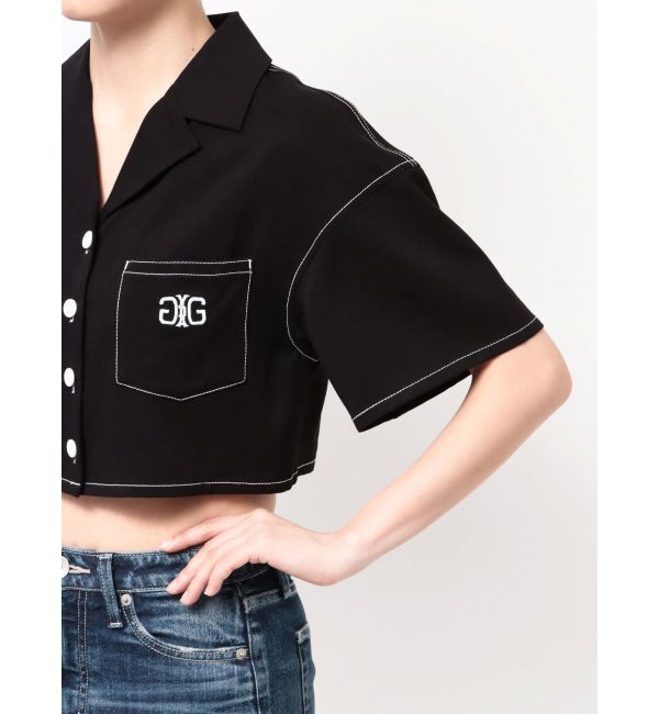 GYDA「Symmetry GYDA バイカラーステッチシャツ」|シャツ・ブラウス|