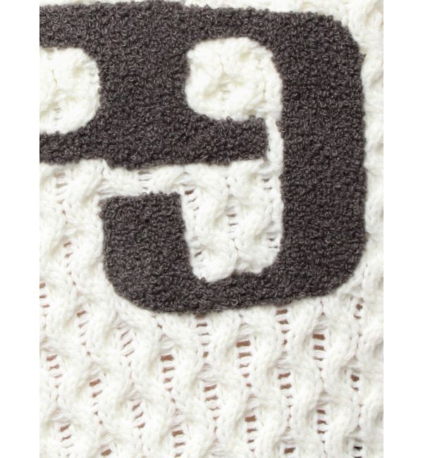 GYDA「GGサガラ刺繍ケーブルニットトップス」|ニット・セーター|