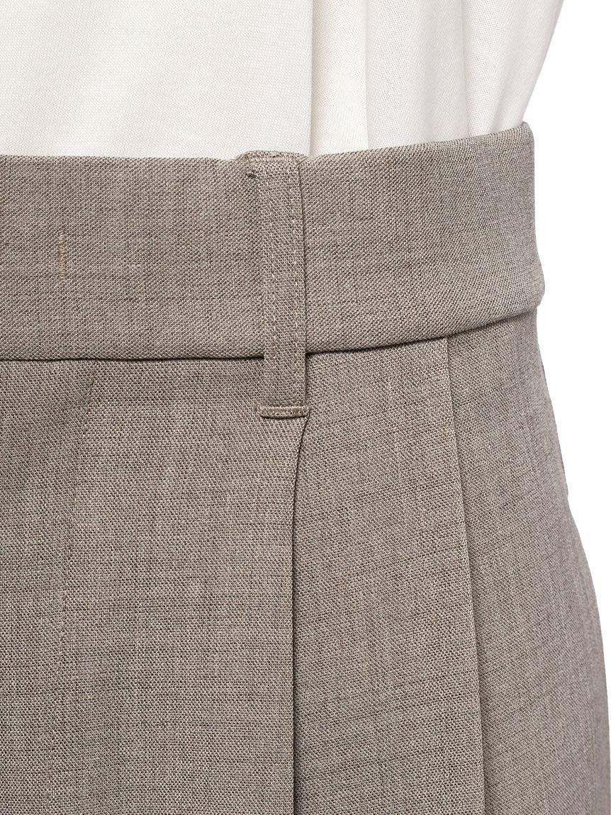 Mila Owen「ドライタッチ2タックワイドパンツ」|チノ|