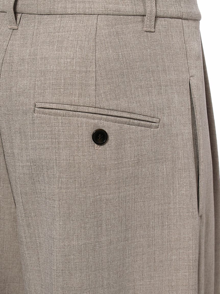 Mila Owen「ドライタッチ2タックワイドパンツ」|チノ|