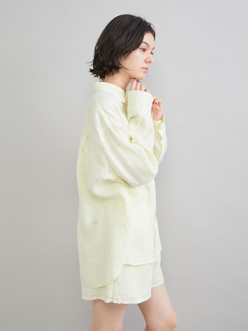 Mila Owen「ポケット付きフレンチリネンシャツ」|シャツ・ブラウス|