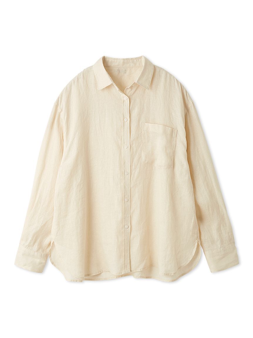 Mila Owen「ポケット付きフレンチリネンシャツ」|シャツ・ブラウス|
