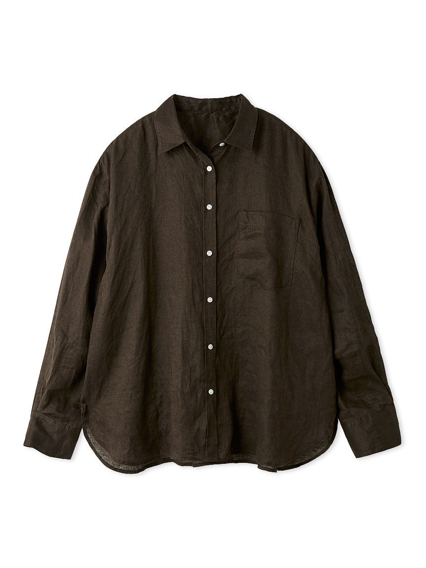 Mila Owen「ポケット付きフレンチリネンシャツ」|シャツ・ブラウス|