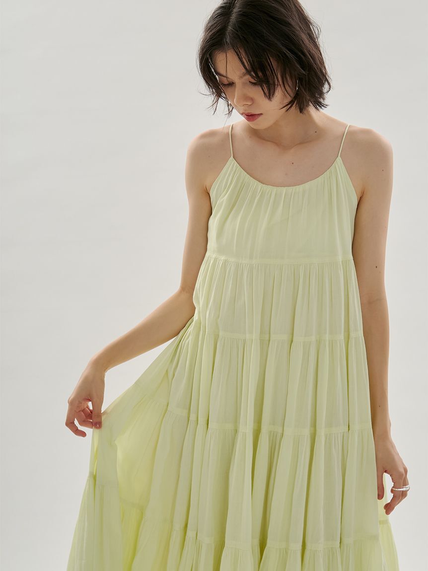 emmi atelier「コットンボリュームティアードワンピース」|ワンピース|