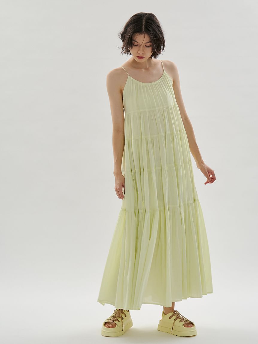 emmi atelier「コットンボリュームティアードワンピース」|ワンピース|