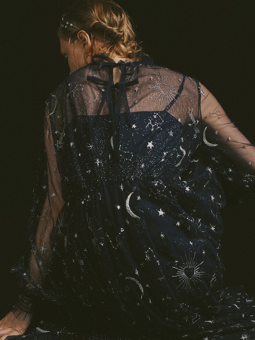 FURFUR「【限定サイズ】Twilightラメチュール刺繍ドレス」|ドレス|