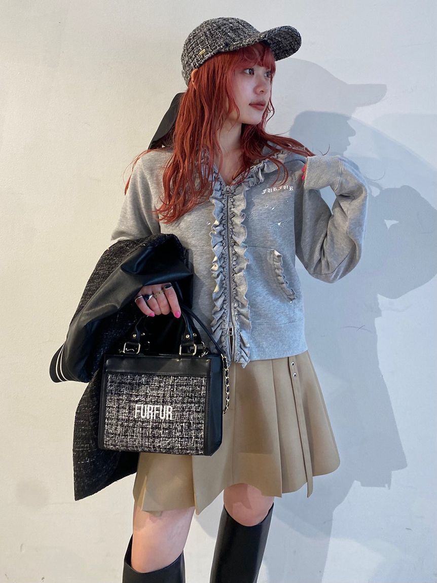 FURFUR「【限定カラー】ツイードロゴトートバッグ」|トートバッグ|