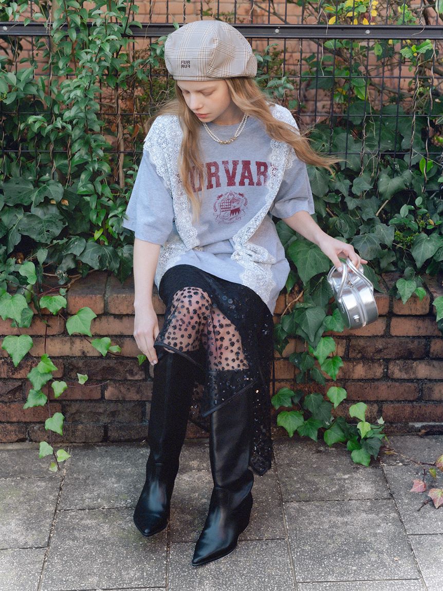 FURFUR「ロゴ刺繍ベレー帽」|ハンチング・ベレー帽|