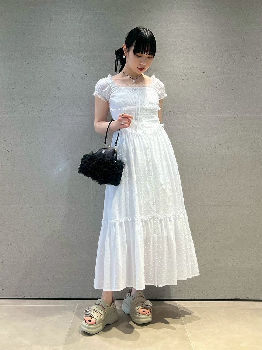 FURFUR「スイッチングレースロングワンピース」|ワンピース|