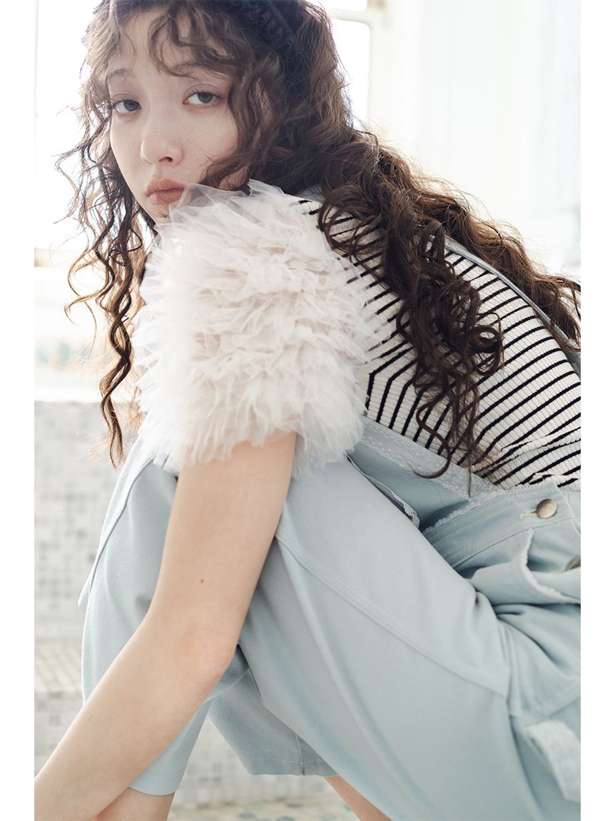 FURFUR「レーストリムオーバーオール」|チノ|