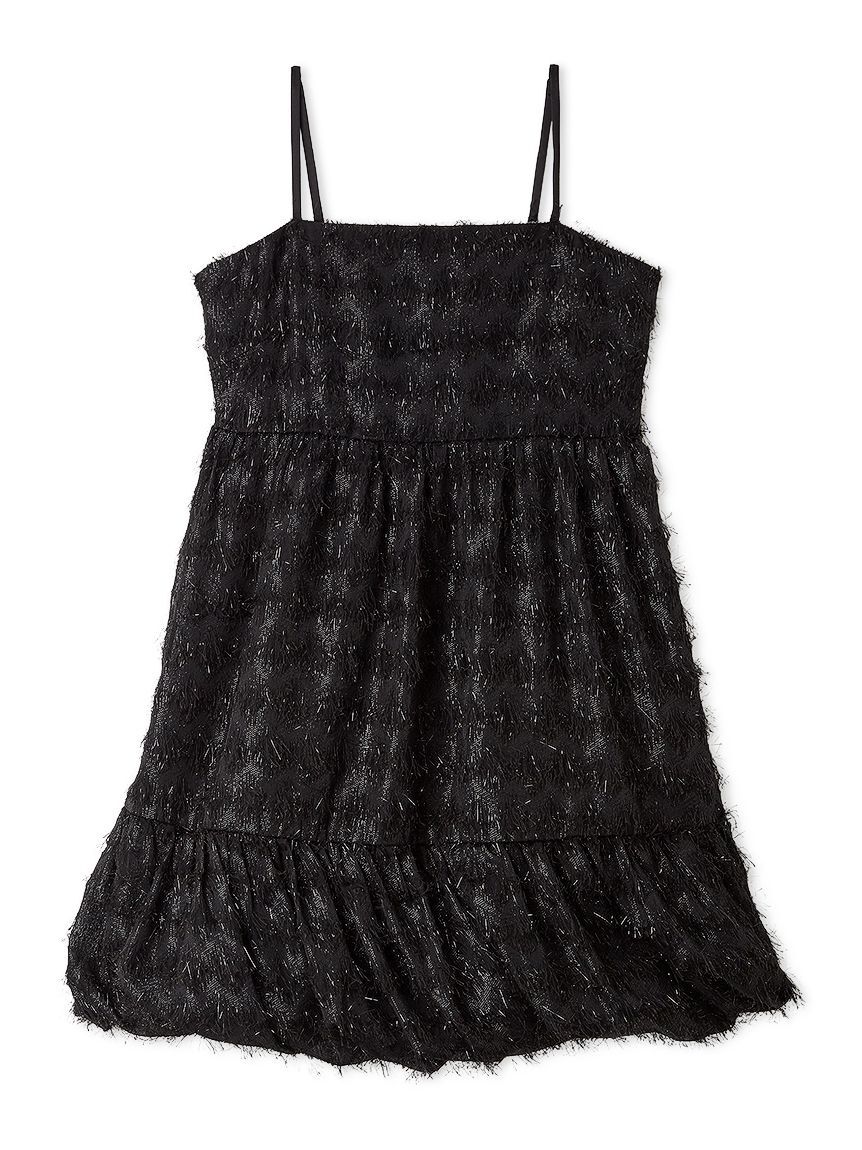 FURFUR「フリンジキャミワンピース」|ワンピース|BLK