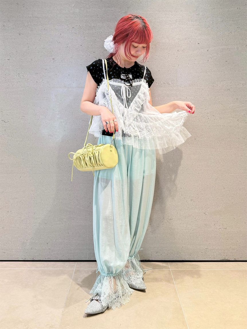 FURFUR「ランダムヘムレースキャミソール」|キャミソール|