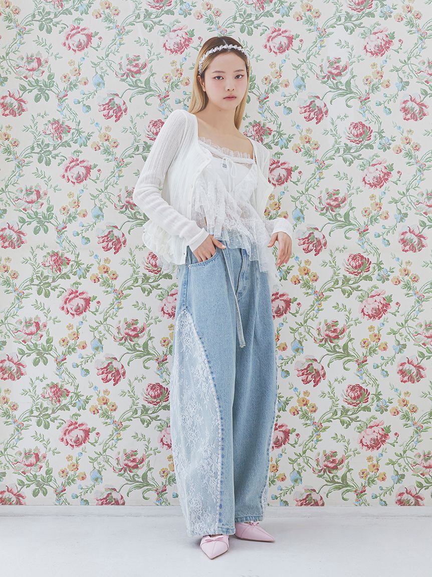 FURFUR「ランダムヘムレースキャミソール」|キャミソール|