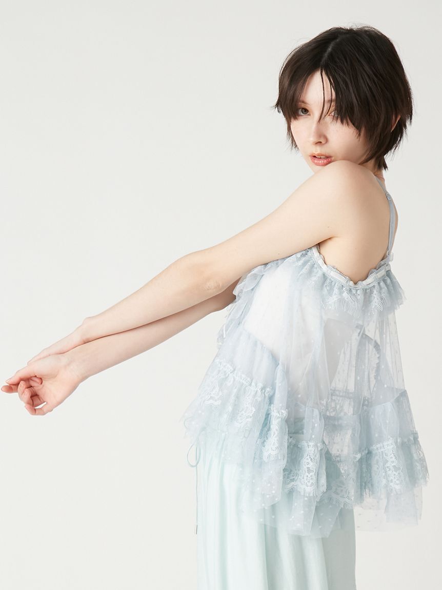 FURFUR「ランダムヘムレースキャミソール」|キャミソール|