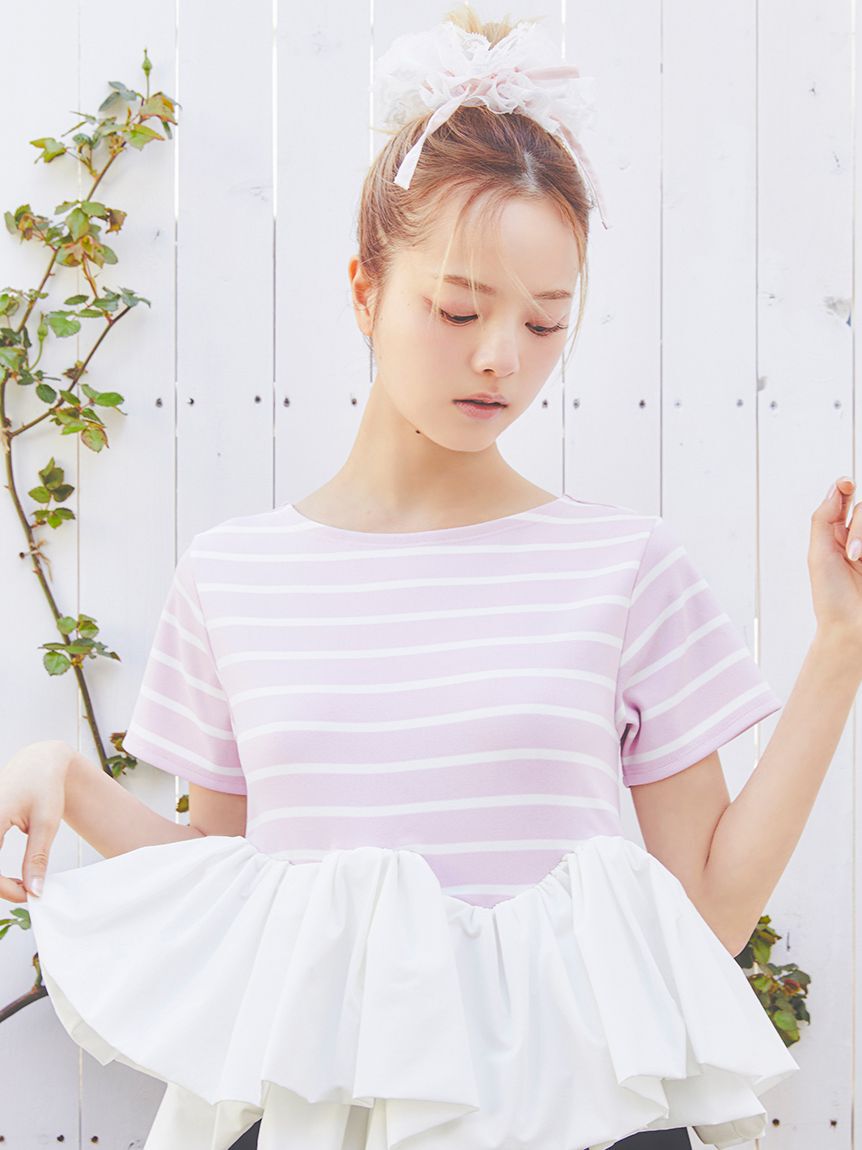 FURFUR「【限定カラー】レースコンビバレリーナシュシュ」|ヘアバンド|