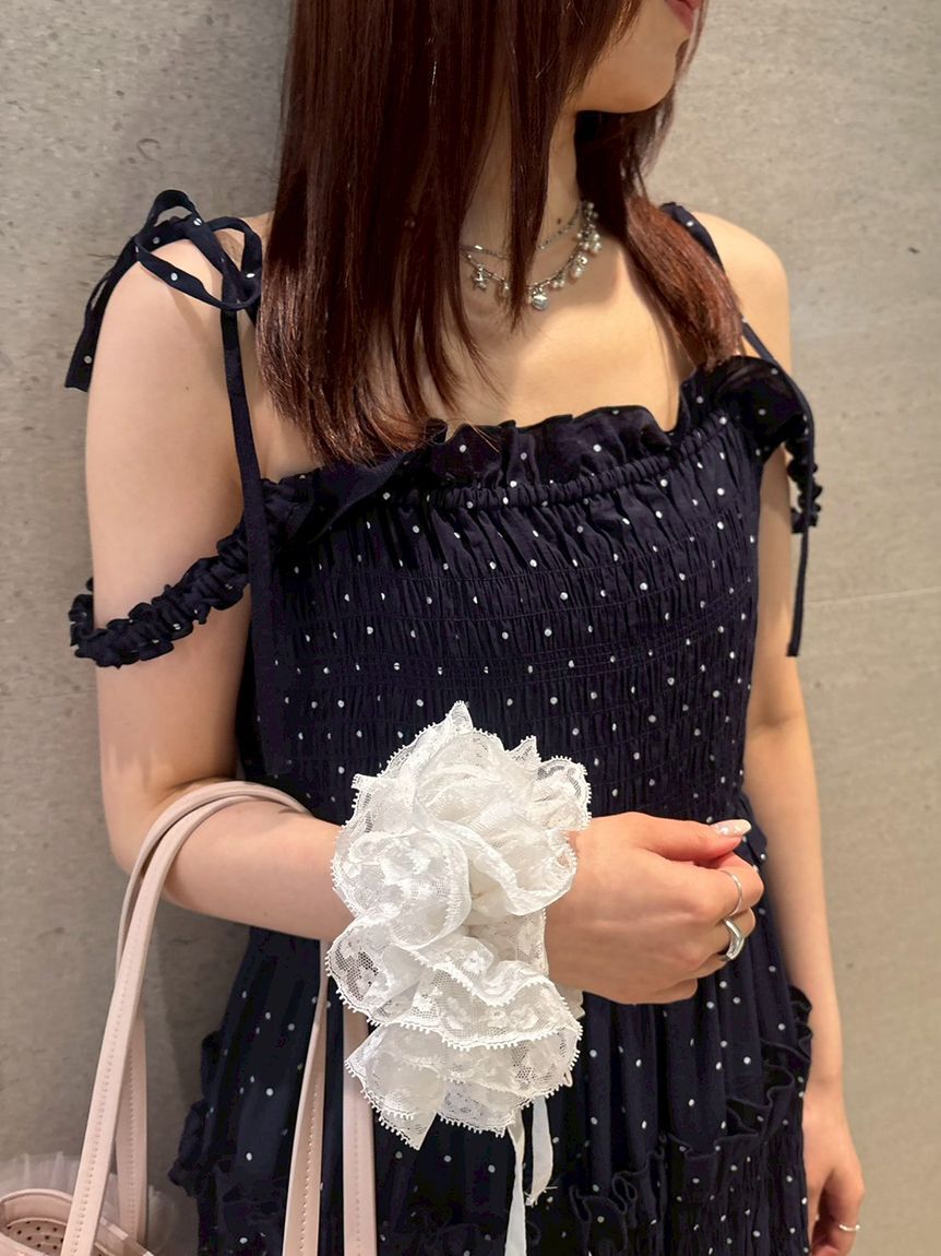 FURFUR「【限定カラー】レースコンビバレリーナシュシュ」|ヘアバンド|