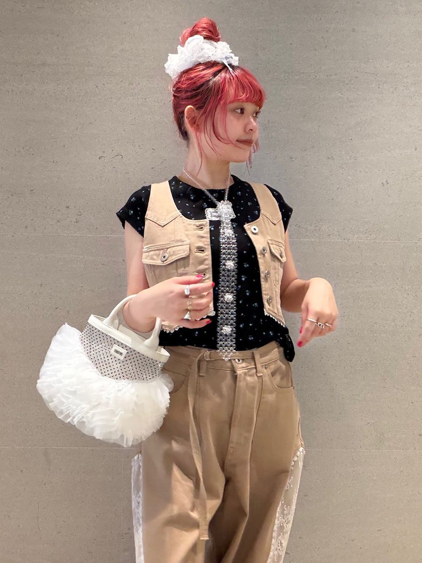 FURFUR「【限定カラー】レースコンビバレリーナシュシュ」|ヘアバンド|